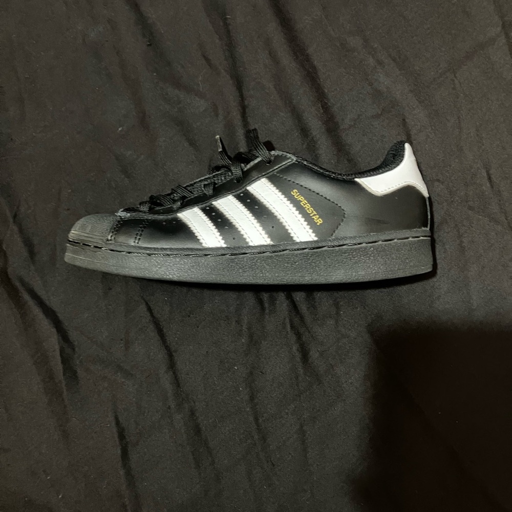 Adidas Superstar Kids Black Sneakers